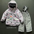 PogoKids, комплект демисезонный Улитки (серый)