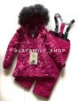 PogoKids, костюм зимний для девочки арт 88841 ( малиновый)