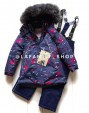 PogoKids, костюм зимний для девочки арт 88841 (серо-синий) PogoKids, костюм зимний для девочки арт 88841 (серо-синий)