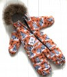 PogoKids, комбинезон зимний  арт 888 (цвет св. Оранжевый)
