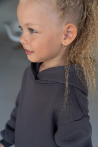 LF kids, костюм с начесом "Over Slim" ( цвет графит). Арт.  LF 888001 
