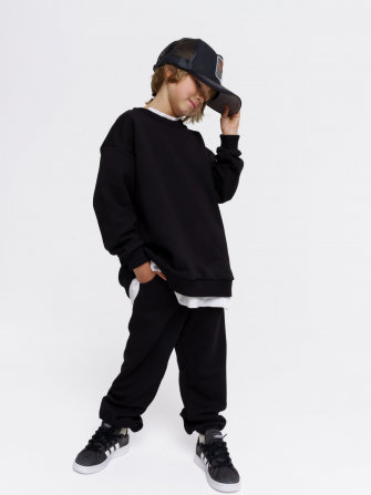 LF kids, костюм облегченный  "Sweatshirt" ( цвет черный).  Арт.  LF 888005