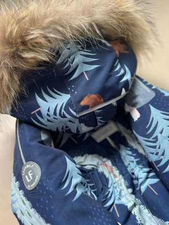Pogo Kids, комбинезон зимний "Зимний Лес", арт Pg88222 (цвет Navy)