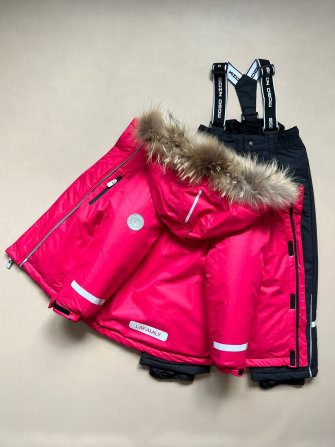 PogoKids, комплект зимний "Аляска", арт Pg88171 (rose) ДЕФЕКТ
