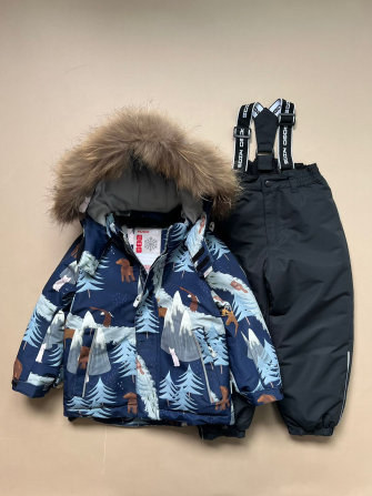 PogoKids, комплект зимний "Зимний Лес", арт LF88223 (цвет navy)