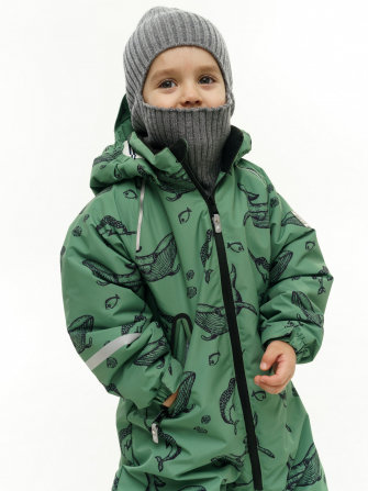 PogoKids, комбинезон демисезонный "Киты" (a.green), арт. PG88270