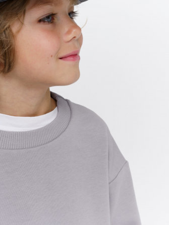 LF kids, свитшот облегченный (цвет светло-серый).  Арт.  LF 888005