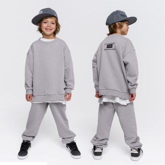 LF kids, свитшот облегченный (цвет светло-серый).  Арт.  LF 888005