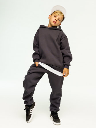 LF kids, костюм с начесом "Over Komfort" ( цвет графит). Арт.  д10