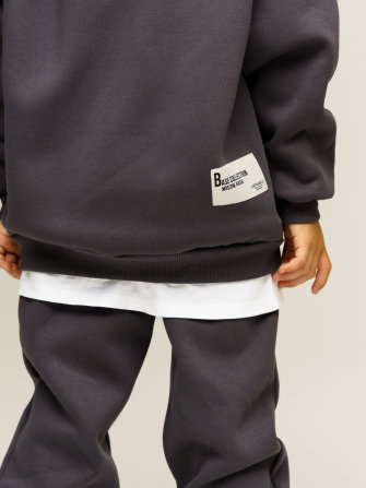 LF kids, костюм с начесом "Over Komfort" ( цвет графит). Арт.  д10
