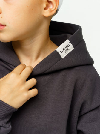 LF kids, костюм с начесом "Over Komfort" ( цвет графит). Арт.  д10