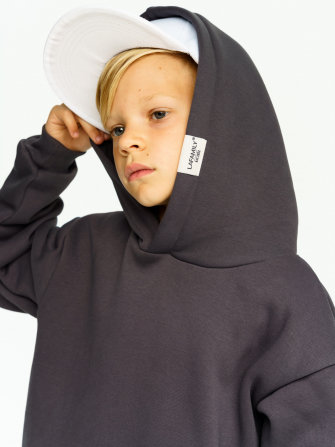 LF kids, костюм с начесом "Over Komfort" ( цвет графит). Арт.  д10