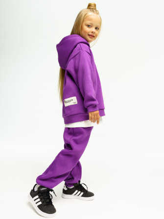 LF kids, костюм с начесом "Over Komfort" ( цвет фиалка). Арт.  д10