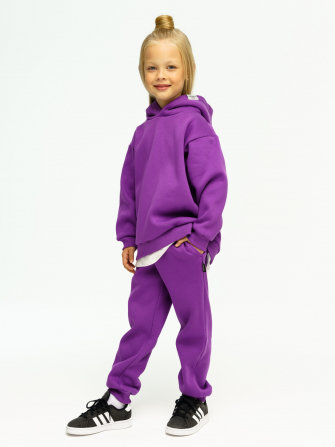 LF kids, костюм с начесом "Over Komfort" ( цвет фиалка). Арт.  д10