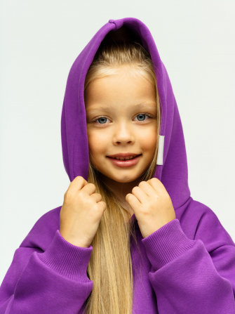 LF kids, костюм с начесом "Over Komfort" ( цвет фиалка). Арт.  д10