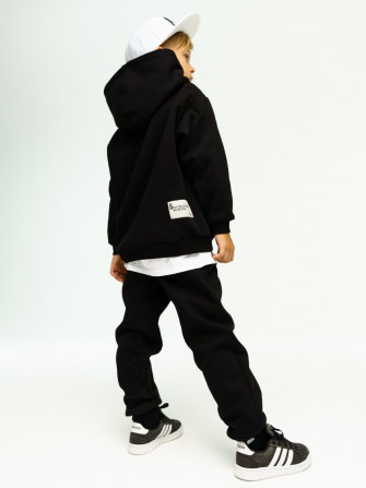 LF kids, костюм с начесом "Over Komfort" ( цвет черный). Арт.  д10