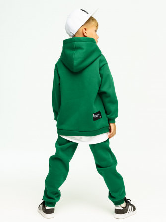 LF kids, костюм с начесом "Over Komfort" ( цвет зеленый). Арт.  д10