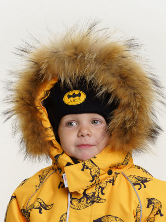 PogoKids, комплект зимний с принтом "Лисы", арт Pg88284 (yellow)