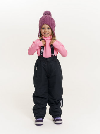 PogoKids, комплект зимний с принтом "Лисы", арт Pg88284 (red) БРЮКИ ВНИЗУ ПРЯМЫЕ