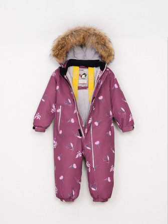 Pogo Kids, комбинезон зимний для девочки Bloom, арт LF88226 (цвет d.red)