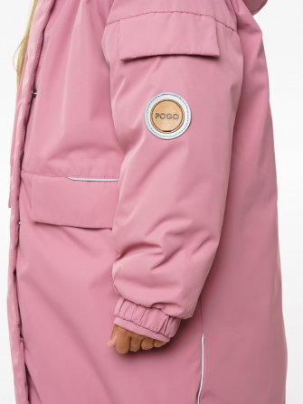 PogoKids, пальто зимнее для девочки (pink), арт. 88258