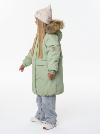 PogoKids, пальто зимнее для девочки (green), арт. 88258