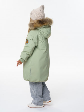 PogoKids, пальто зимнее для девочки (green), арт. 88258