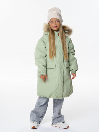 PogoKids, пальто зимнее для девочки (green), арт. 88258