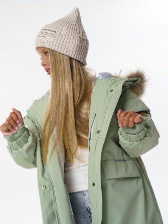 PogoKids, пальто зимнее для девочки (green), арт. 88258