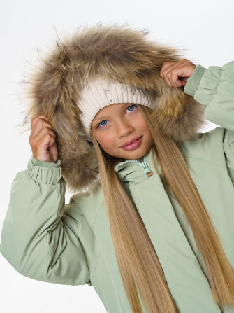 PogoKids, пальто зимнее для девочки (green), арт. 88258