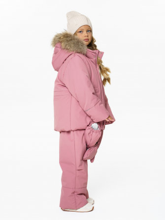 PogoKids, комплект зимний однотонный c крагами, арт Pg88254 (rose)