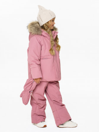 PogoKids, комплект зимний однотонный c крагами, арт Pg88254 (rose)