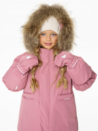 PogoKids, комплект зимний однотонный c крагами, арт Pg88254 (rose)
