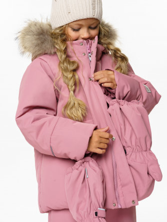 PogoKids, комплект зимний однотонный c крагами, арт Pg88254 (rose)