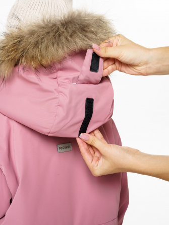 PogoKids, комплект зимний однотонный c крагами, арт Pg88254 (rose)
