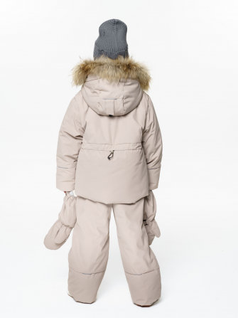 PogoKids, комплект зимний однотонный c крагами, арт Pg88254 (sand)