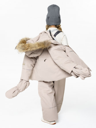 PogoKids, комплект зимний однотонный c крагами, арт Pg88254 (sand)