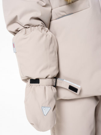 PogoKids, комплект зимний однотонный c крагами, арт Pg88254 (sand)