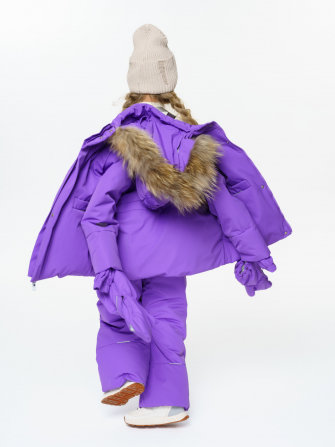 PogoKids, комплект зимний однотонный c крагами, арт Pg88254 (violet)