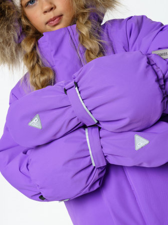 PogoKids, комплект зимний однотонный c крагами, арт Pg88254 (violet)