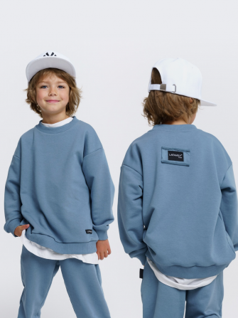 LF kids, свитшот облегченный (цвет голубой).  Арт.  LF 888005