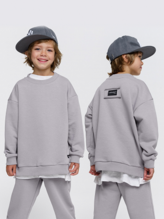 LF kids, свитшот облегченный (цвет светло-серый).  Арт.  LF 888005