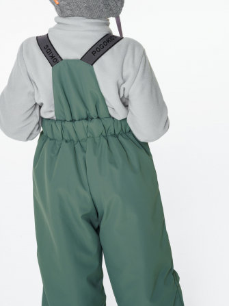 PogoKids, комплект зимний однотонный c крагами c логотипом на спине, арт Pg88259 (a.green)