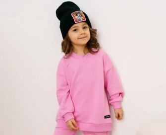 LF kids, свитшот облегченный (цвет светло-розовый).  Арт.  LF 888005