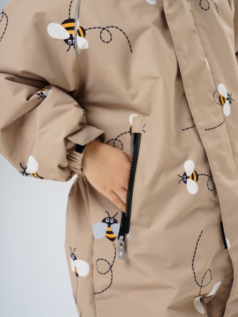 PogoKids, комбинезон демисезонный "Пчёлы New", арт Pg88156 (цвет Khaki) БРАК
