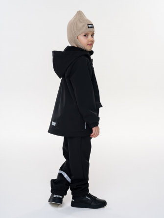 LFkids,  ШТАНЫ софтшелл непромокаемые цвет черный