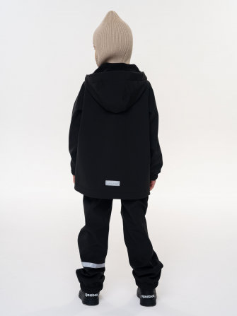 LFkids,  ШТАНЫ софтшелл непромокаемые цвет черный