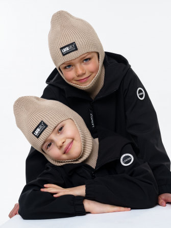 LFkids,  ШТАНЫ софтшелл непромокаемые цвет черный