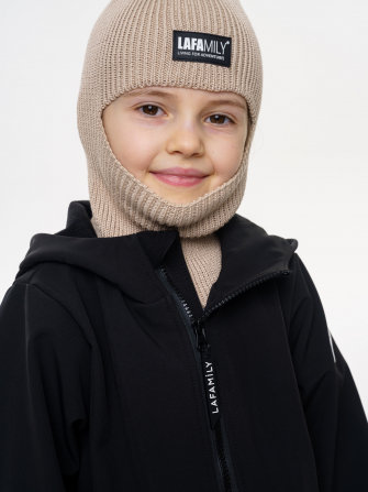 LFkids,  ШТАНЫ софтшелл непромокаемые цвет черный