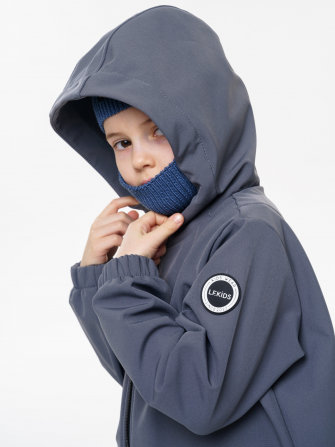 LFkids,  КУРТКА софтшелл непромокаемая цвет серый
